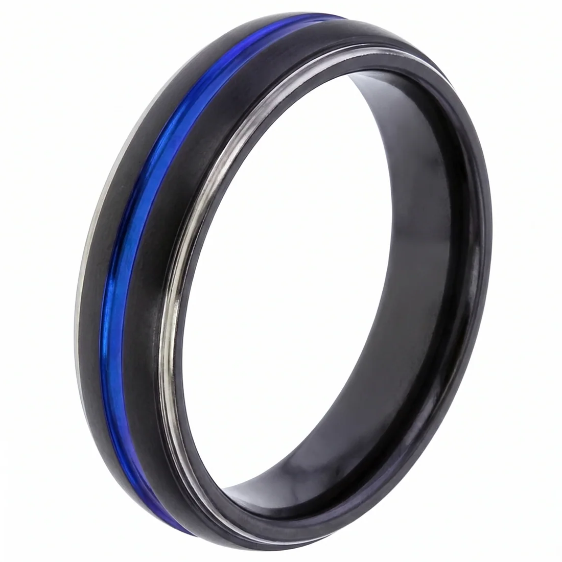Colour line on black, One narrow line of real colour through matte black.