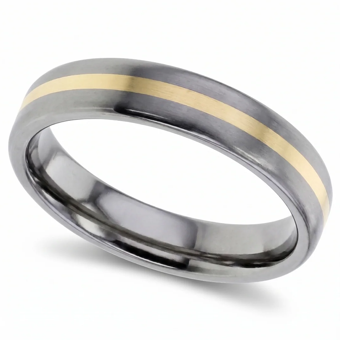 Hers: Gold line, titanium