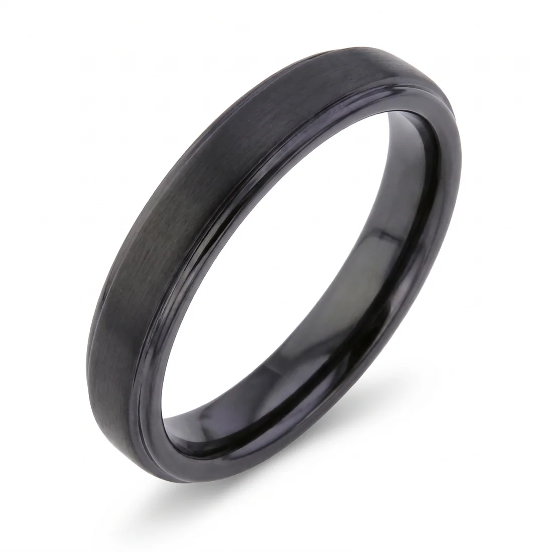 Hers: Plain black zirconium