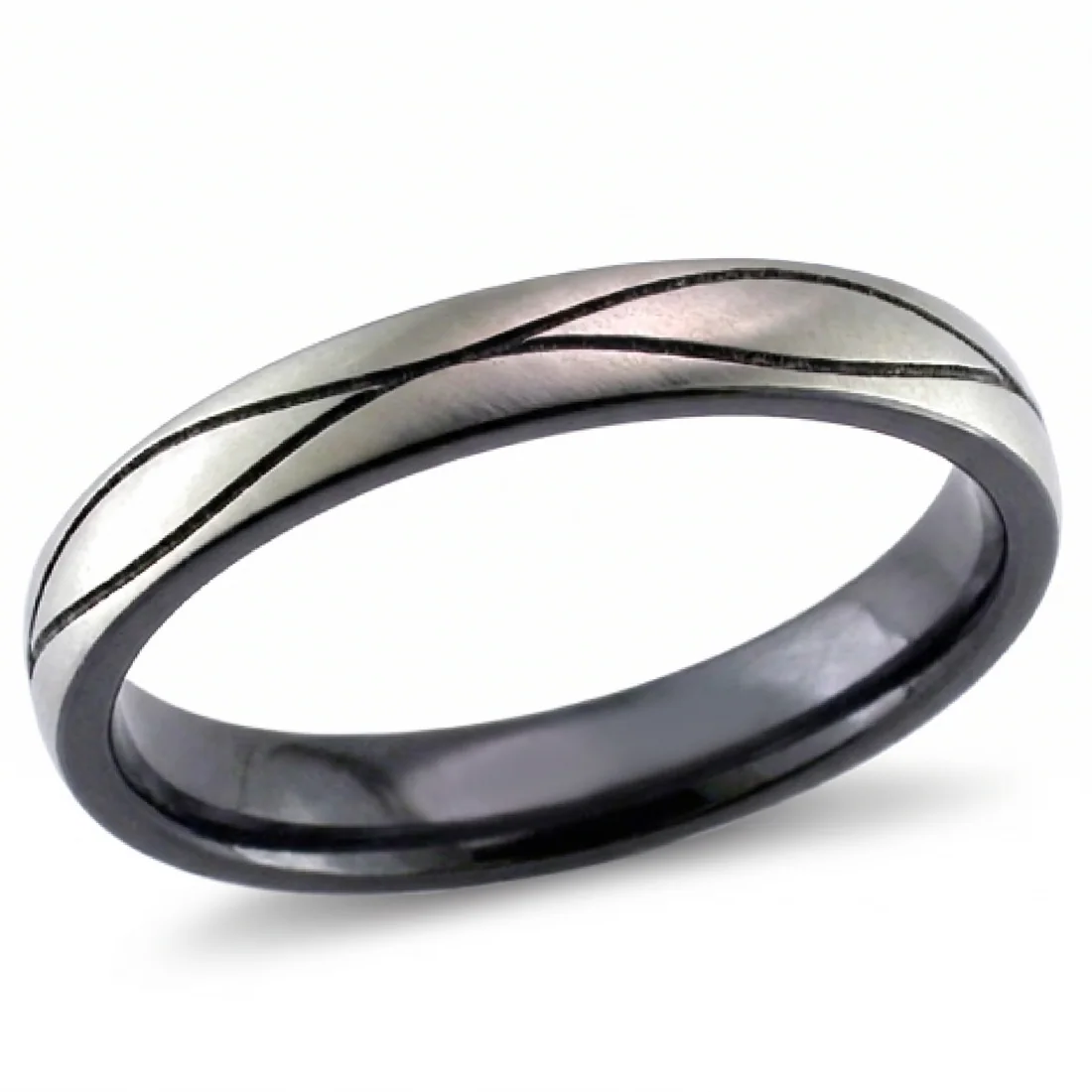 Waves, relieved black, Waves cut through black to bright metal.