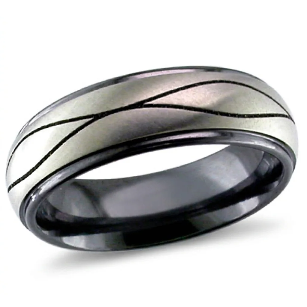 Waves, relieved black, Waves cut through black to bright metal.