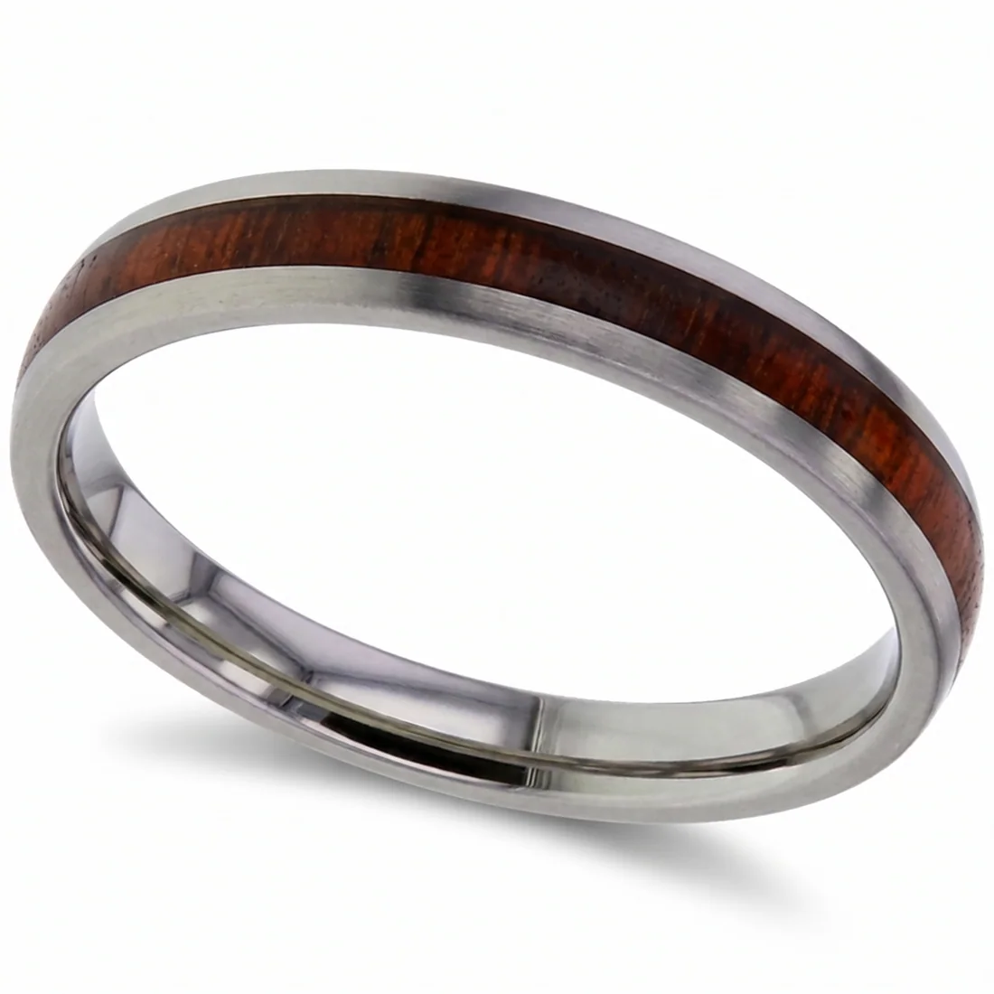 Wood inlay, Real wood, set into a titanium channel.